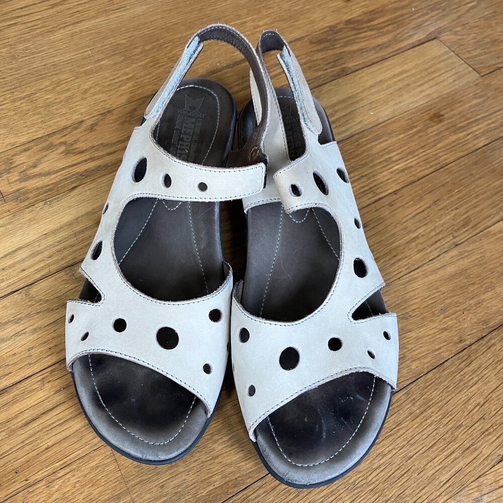 Mephisto Cream Sandals Size 8
